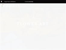 Tablet Screenshot of flower-art-berlin.de